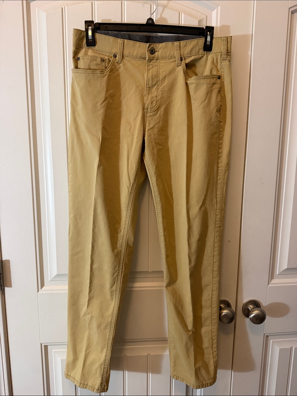 Men's Straight-Fit Chino Pants in Mustard